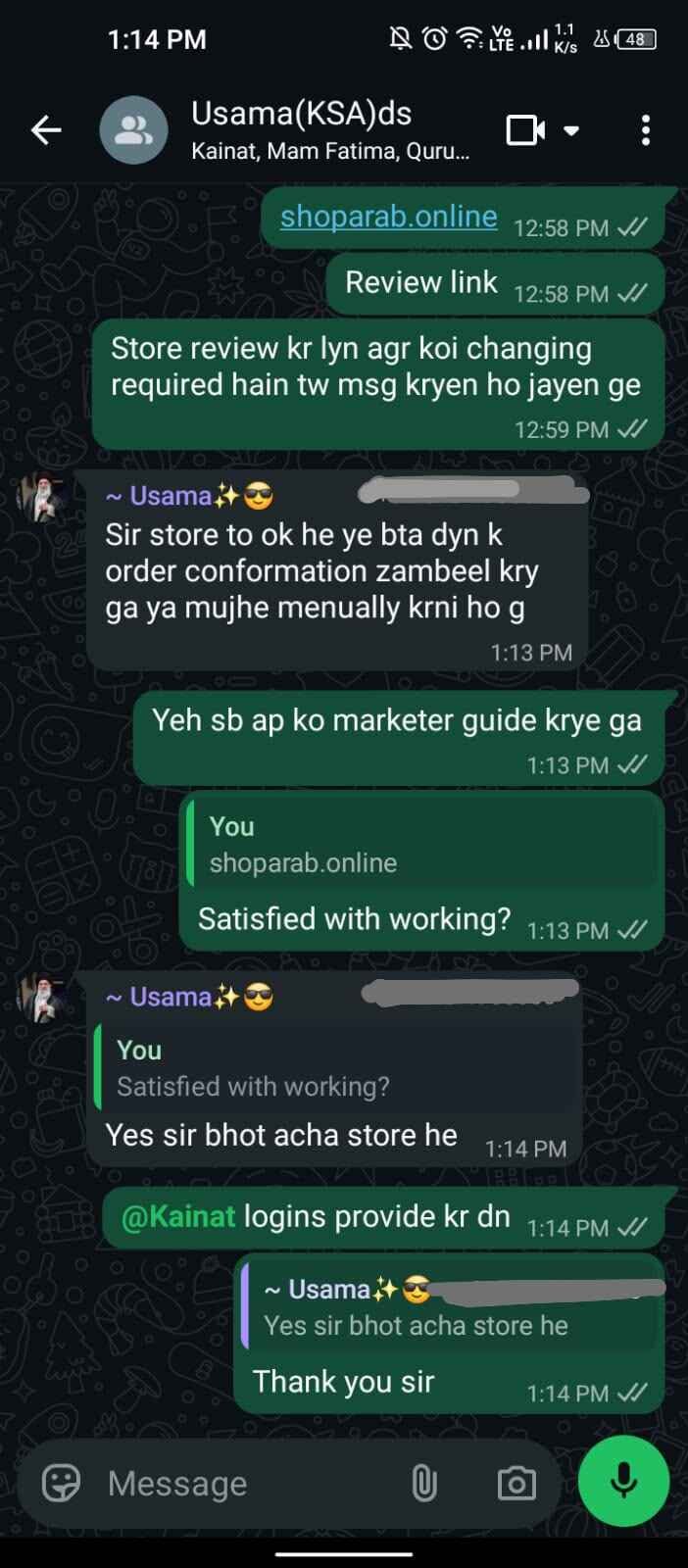 Best Shopify agency in Pakistan testimonial